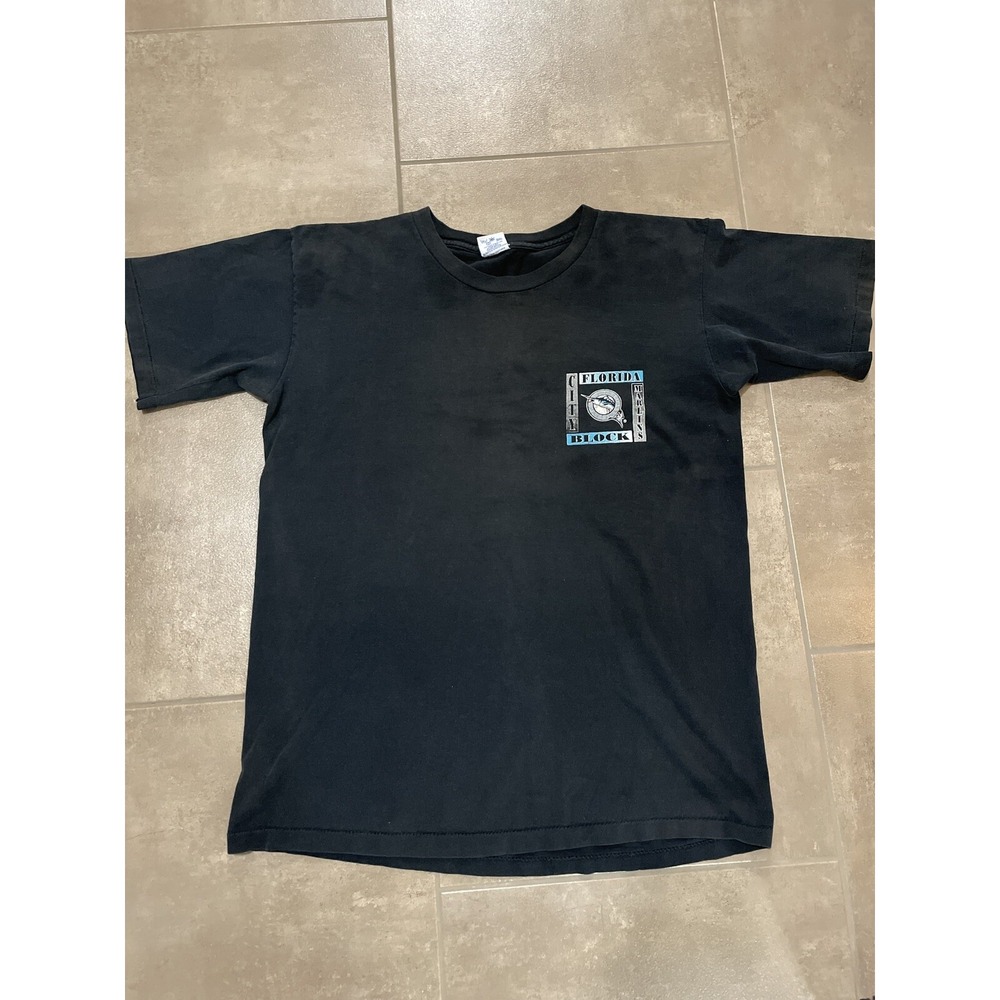 Vintage 1991 Florida Marlins Size L T-Shirt Single Stitch MLB Salem Sportswear